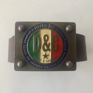 MEN’S AUTHENTIC VINTAGE DOLCE & GABBANA LUXURY JEANS BELT 100% LEATHER